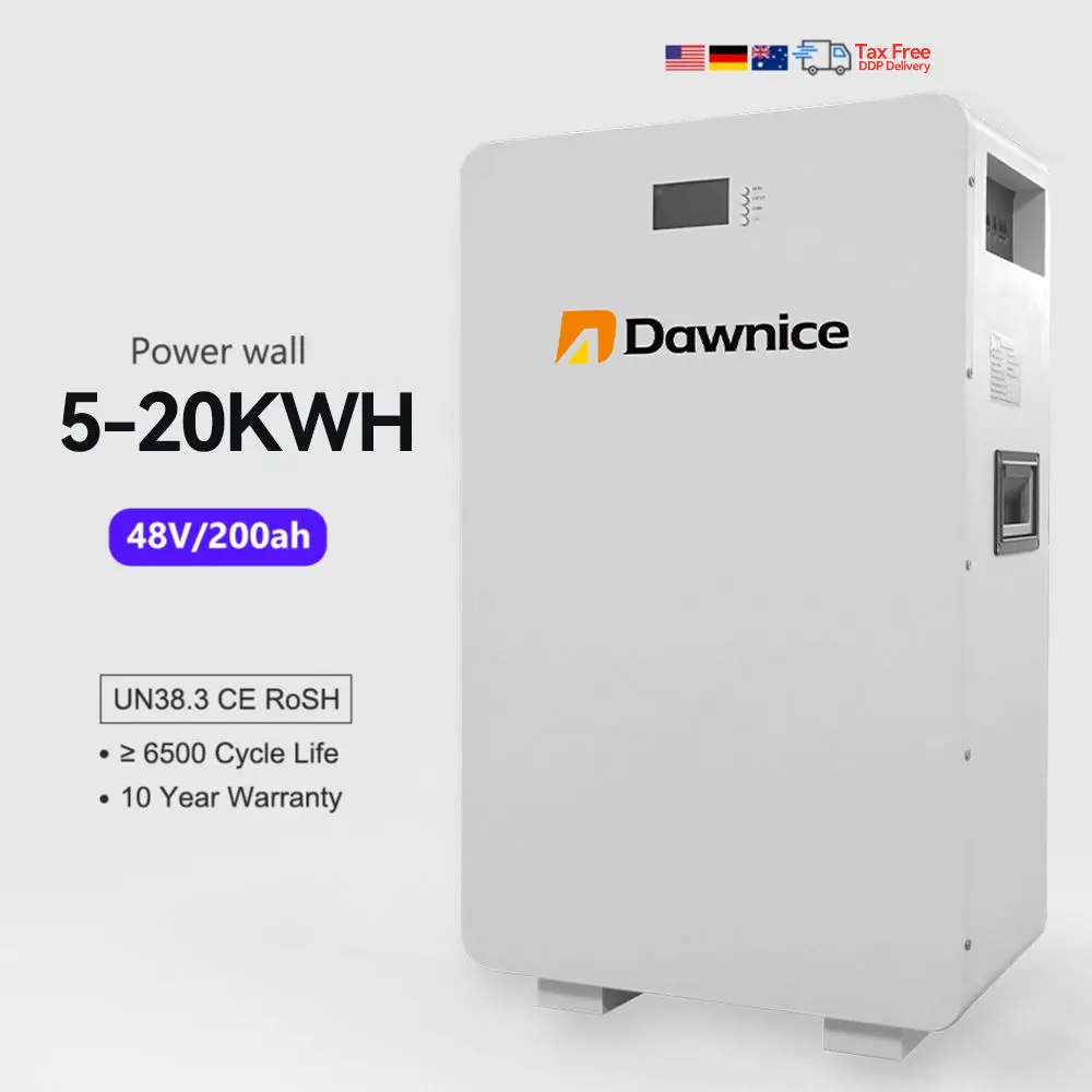 Price 51.2V Power Wall 10kwh 15kwh 20kwh Lifepo4 280ah Wall-mounted Lithium Battery Pack for Solar System