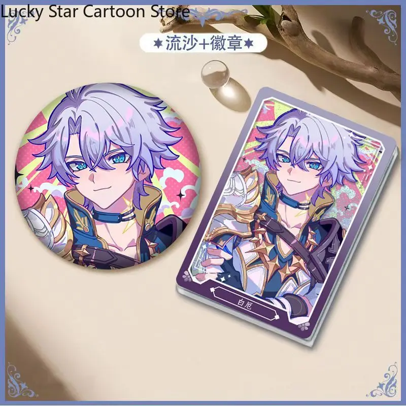 المشجعين هدية لعبة أنيمي تأثيري هونكاي: ستار السكك الحديدية Phainon تدفق الرمال جونغ شارة سطح المكتب زخرفة مجموعة هدايا الهالوين