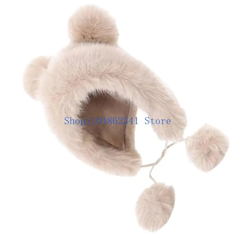 5ASD FURRY HAT HEAD WRAP FURRY BARRY SOND SRINE HOD للنساء في الهواء الطلق ارتداء