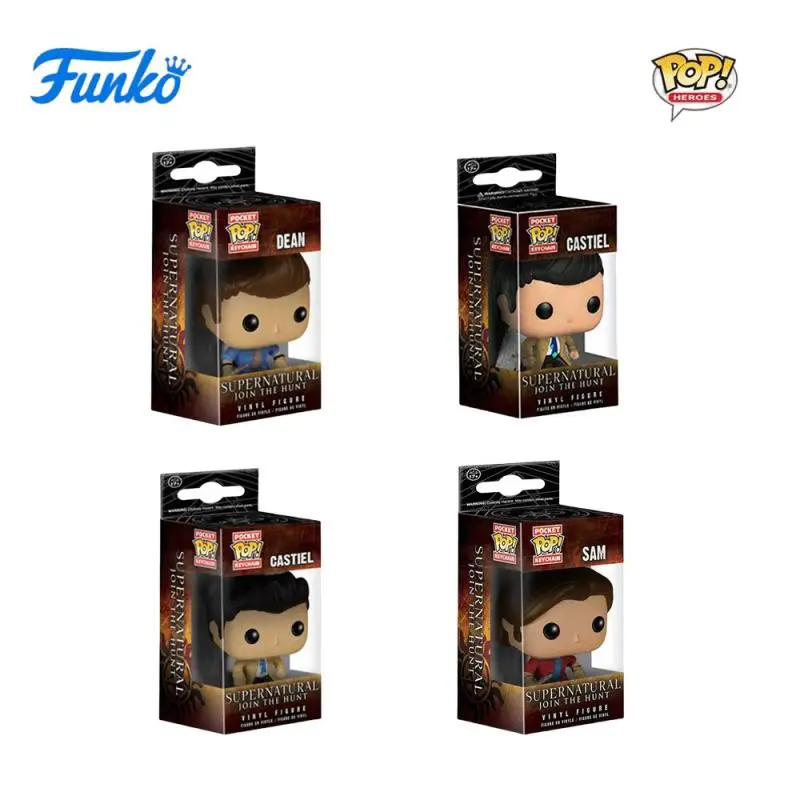 Klassiker Funko Pop Original Evil Power Serie Castiel Dean Spielzeugfiguren Sammlung Modell Spielzeug Geburtstagsgeschenke Schlüsselanhänger Dekoration
