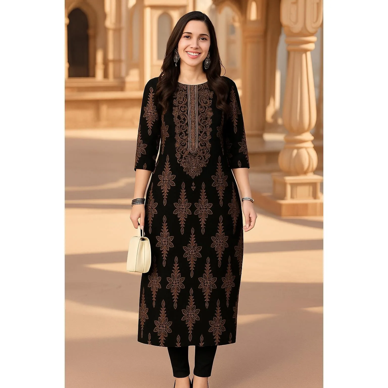 فستان كورت نسائي عصري وأنيق بأكمام طويلة أنبوب مستقيم كاجوال برقبة دائرية نمط طاووس فستان مريح جديد ropa arabe