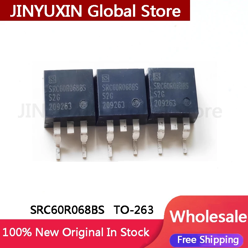 

5-100Pcs SRC60R068BS 60R068BS SRC60R068 TO-263 Switching Power Supply High Voltage MOSFET 48A 600V IC Chipset In Stock Wholesale