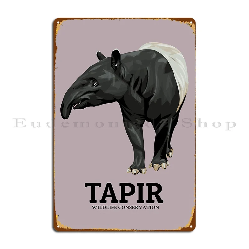 Tapir Conservation Metal Signs Customize Custom Wall Cave Bar Cinema Tin Sign Poster