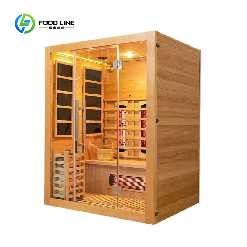 Customized Modern Design 2 People Infrared Sauna Infrared and Steam Combined Sauna Room