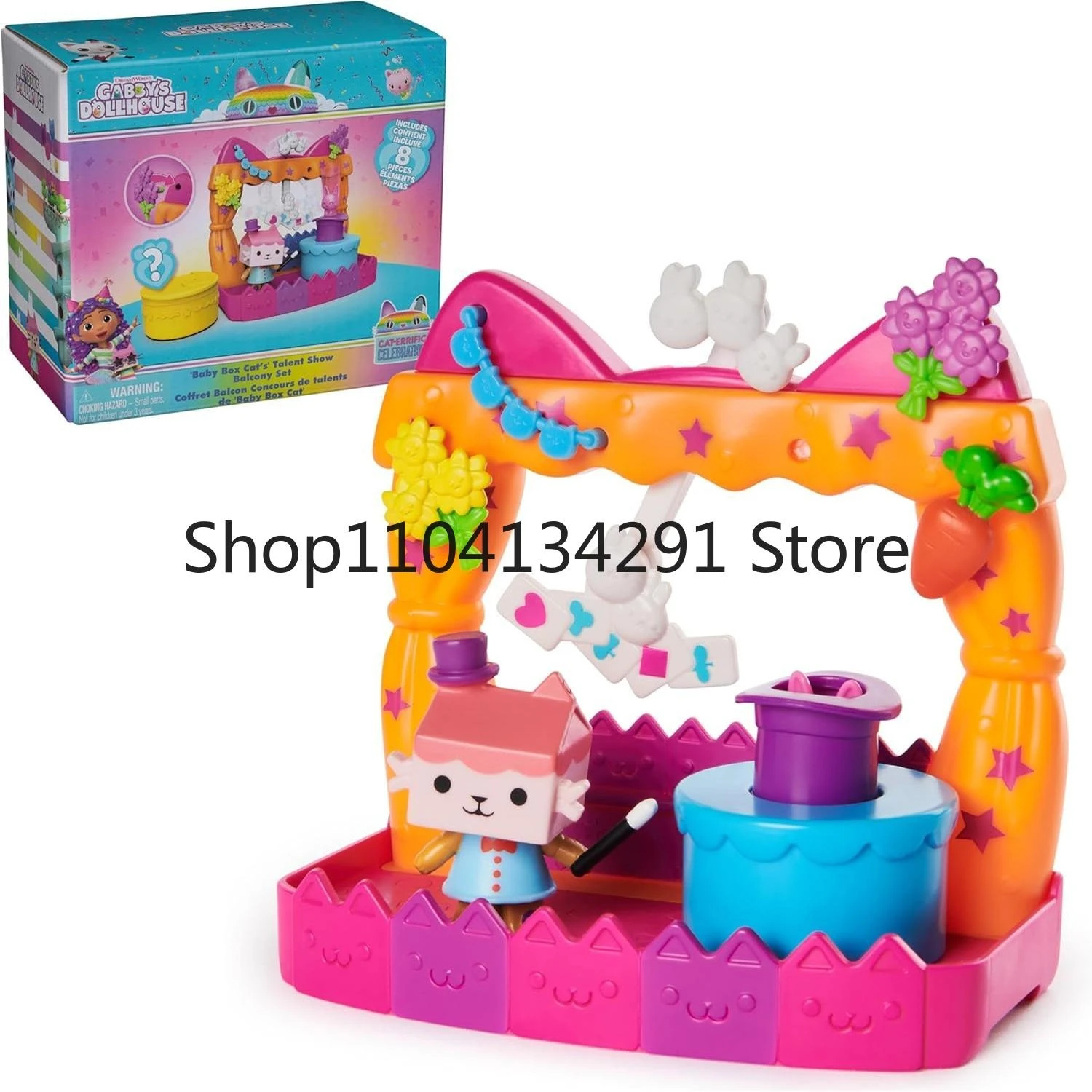 Casa de muñecas Gabby Original, Mini escena, pastel, gato, Doraemon, niña, juego de simulación, juguete para niños, caja ciega, regalo de cumpleaños coleccionable