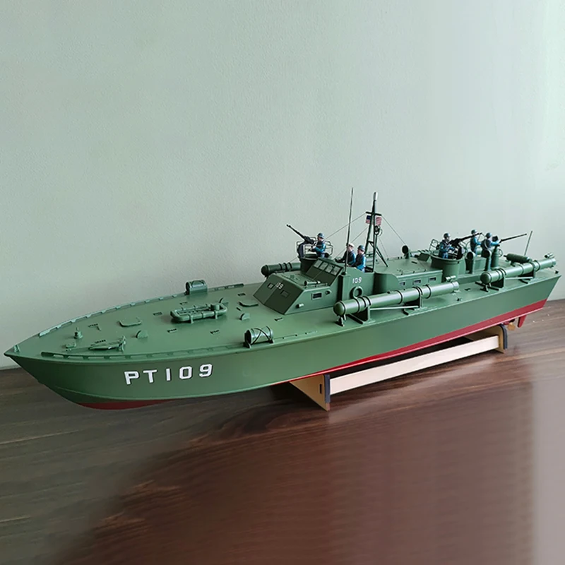 

1/25 Радиоуправляемая лодка 103 см Второй мировой войны PT109 Торпедная лодка Корабли с дистанционным управлением 3 двигателя RC Schiffe Модель RTR Корабль Игрушка Подарок для взрослых