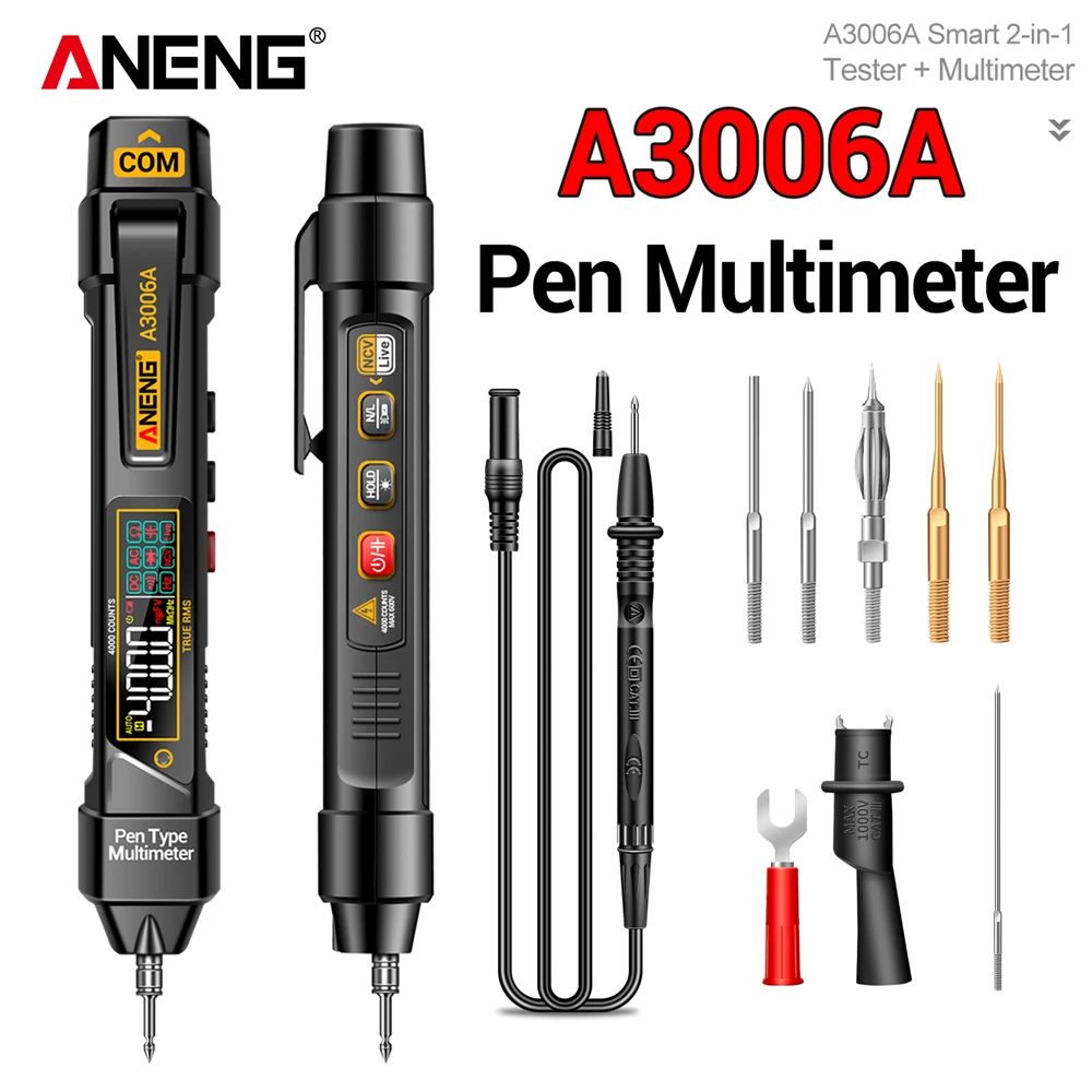 

Многофункциональный мультиметр ANENG A3006A с функцией сохранения данных, звуковым сигналом, для домашнего ремонта и электромонтажных работ.