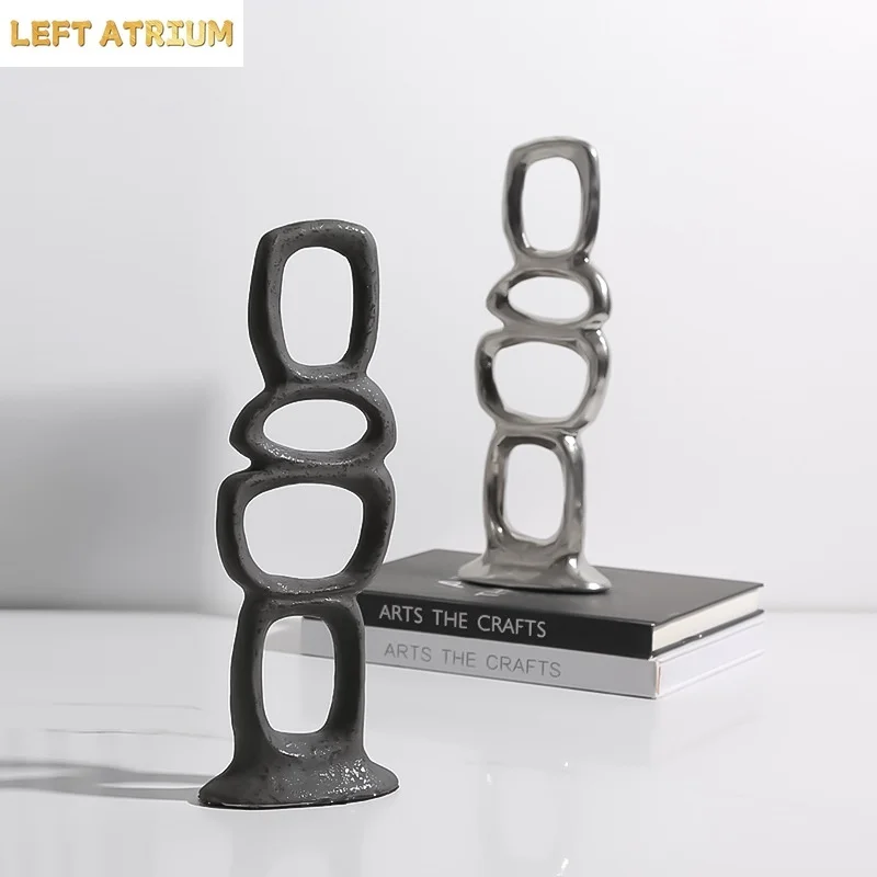 Minimalist Ceramic Ornaments Abstract Art Sculpture Home Accessories Living Room Statue Miniatures Decoration Crafts Figurines