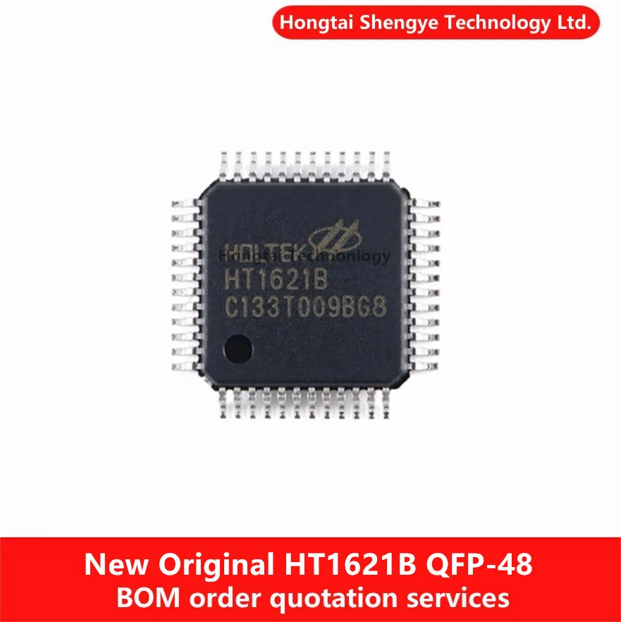 New Original HT1621B LQFP-48 RAM Mapped 32*4 LCD Controller Chip I/O MCU