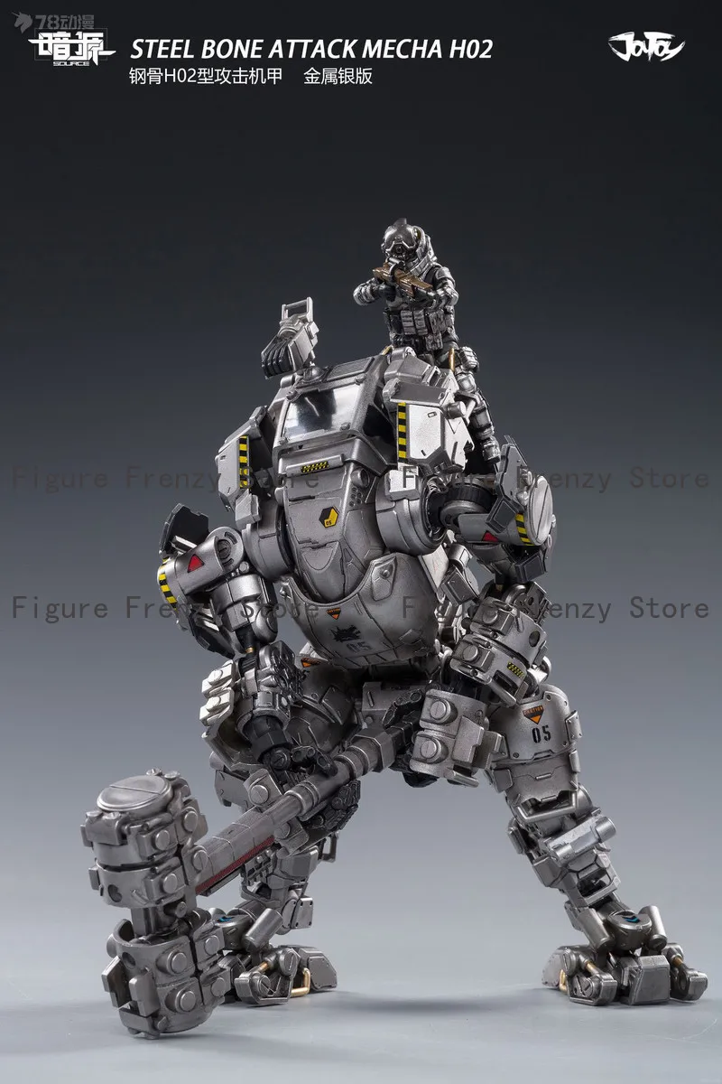 

Оригинальный коллекционный мех JOYTOY Dark Source Steel H02 Attack Mech Silver Edition, подарок, украшение, в наличии к Рождеству