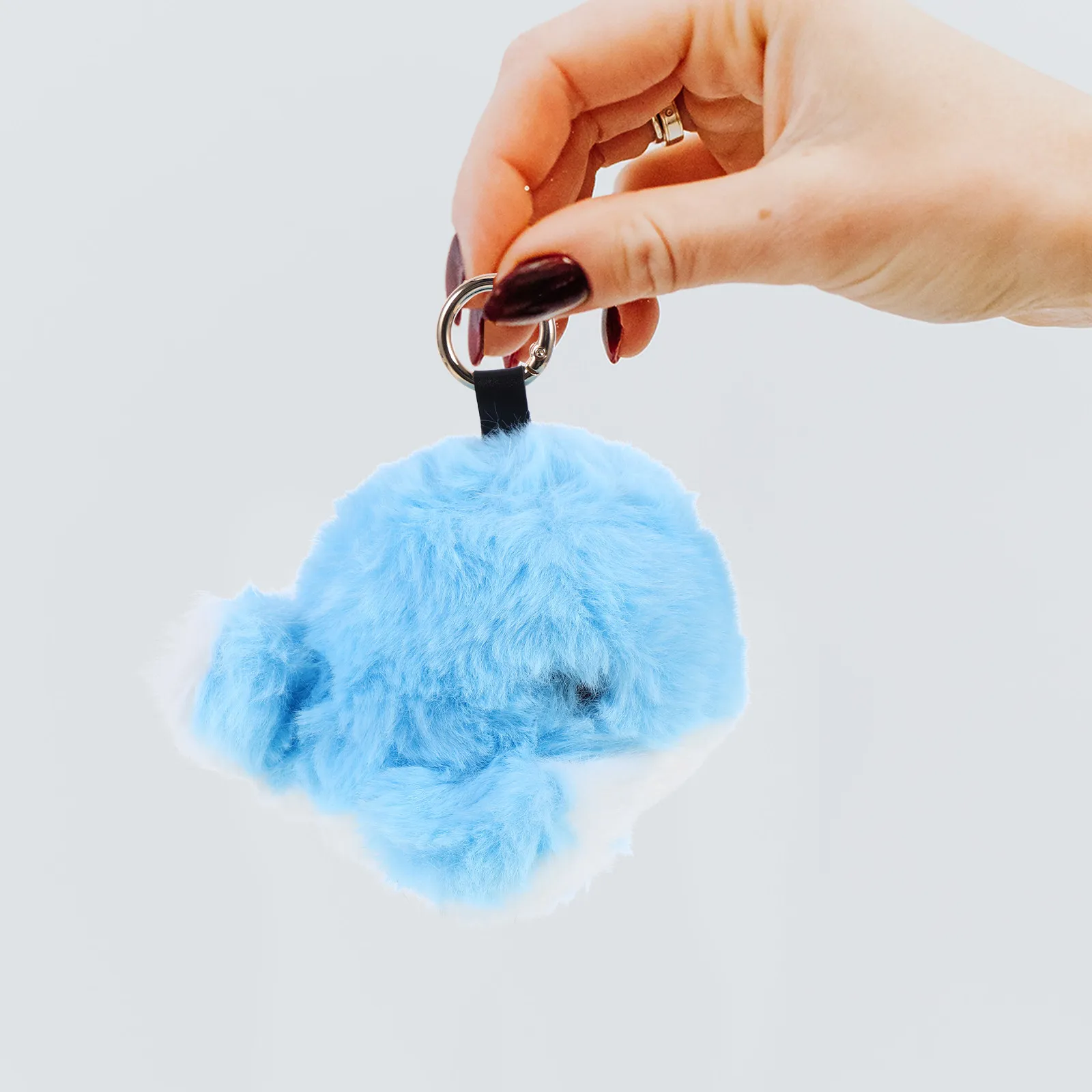 Whale Keychain Charm Stuffed Animal Inspired Soft Compact Design for Backpack Purse Handbag Car Keys Ideal Gift for Whale