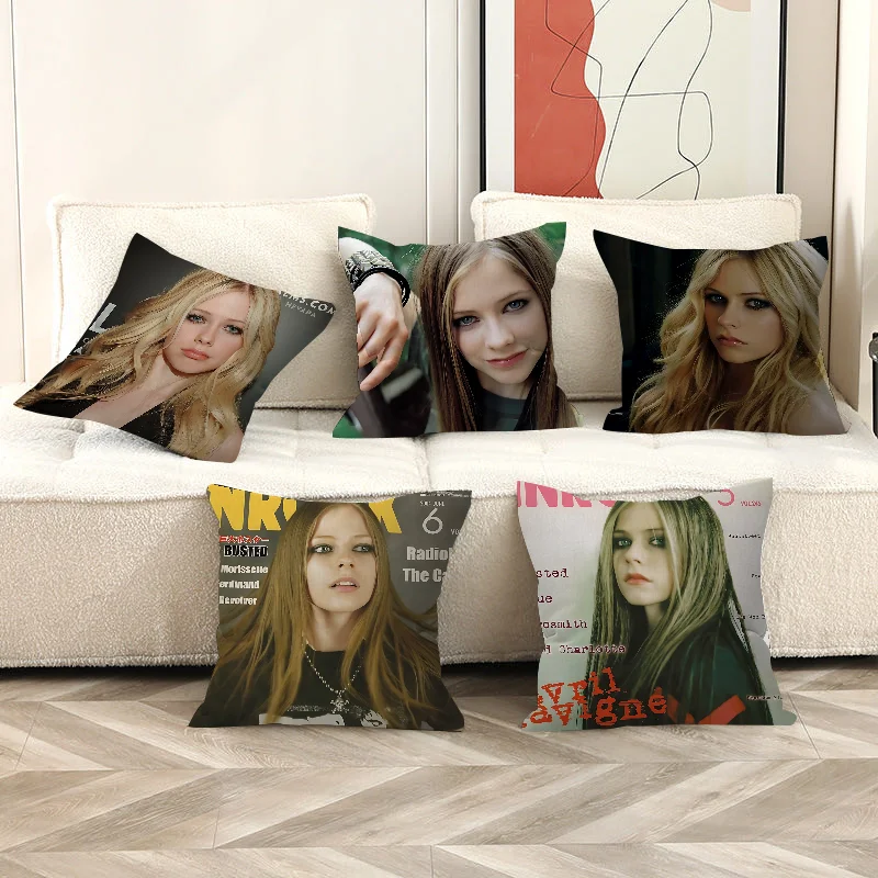 

Avril Ramona Lavigne Stitch Lucky Dragon Pillow Cover Sofa Cushion Cover Home Room Decoration Children Gift