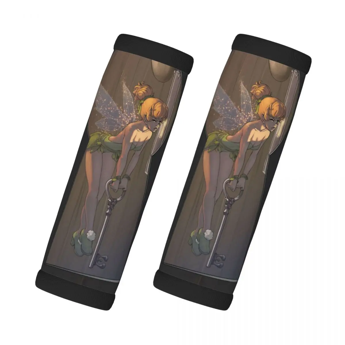 

Custom Tinker Bell Cute Cartoon 2 Pcs Luggage Handle Wrap Suitcase Identifier Handle Grip Neoprene Luggage Door Handle