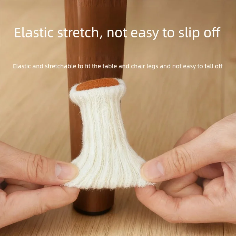 20Pcs Chair Legs Socks Knitted Furniture Feet Floor Protectors Anti-slip Pads Silent Thicken Table Chair Leg Socks Covers image 4