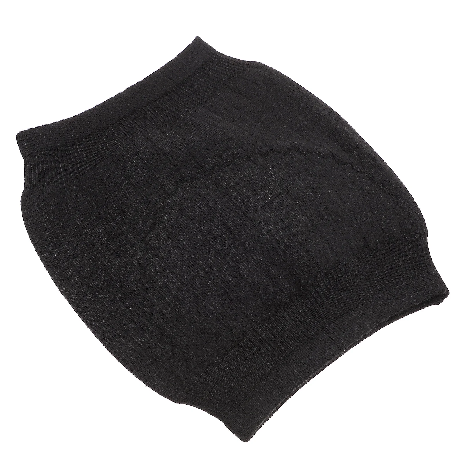 1 قطعة حزام دعم الخصر الكشمير لفصل الشتاء الأسود الدافئ حزام قطني سميكة مريحة للجنسين الخصر التفاف الظهر لتخفيف الآلام