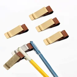 1pc Travelers Notebook portapenne Retro Clip in pelle di metallo in acciaio inossidabile per diario di quaderno dei viaggiatori Midori