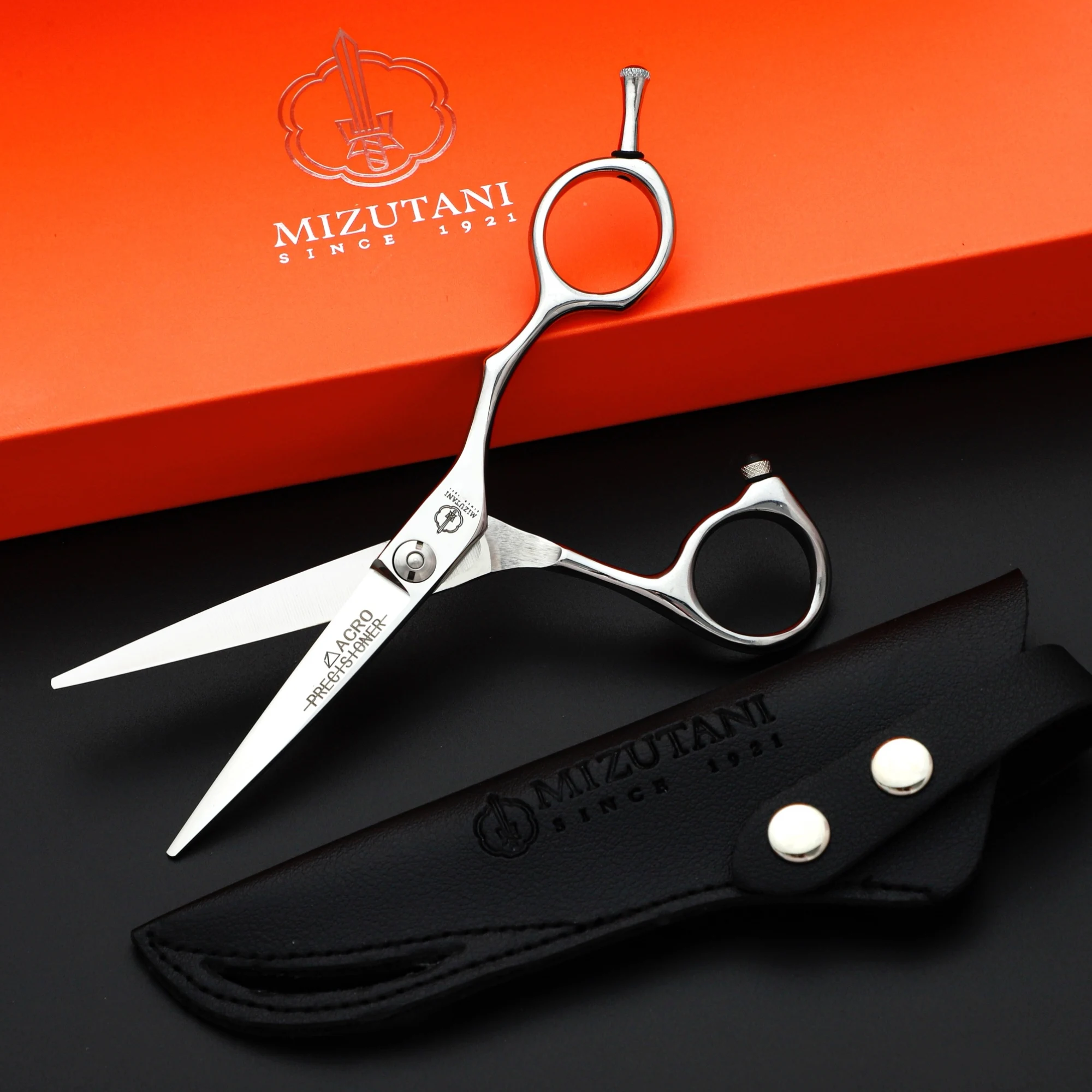 Japan Mizutani 5.5inch Professional Barber Scissors Men's Traceless Teeth Scissors Flat Scissors Set Hair Stylist Special Tools