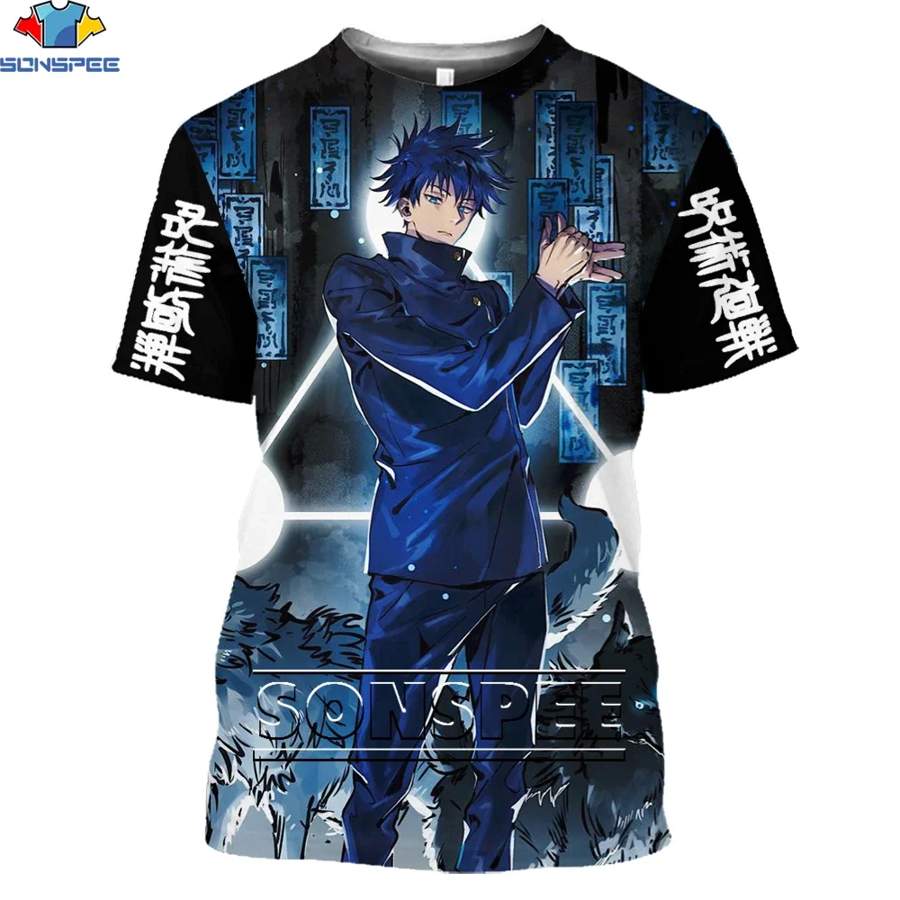 Hot 3D Print Anime Jujutsu Kaisen Gojo Satoru T Shirt Summer Design Custom Short Sleeve Cartoon Harajuku Oversize Casual Top