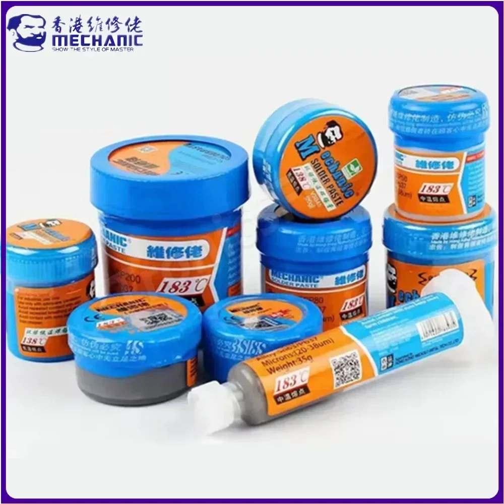 MECHANIC XG Series 183℃ Tin Solder Paste Environment Friendly Soldering Flux for LED PCB Board Electronic Component Phone Repair