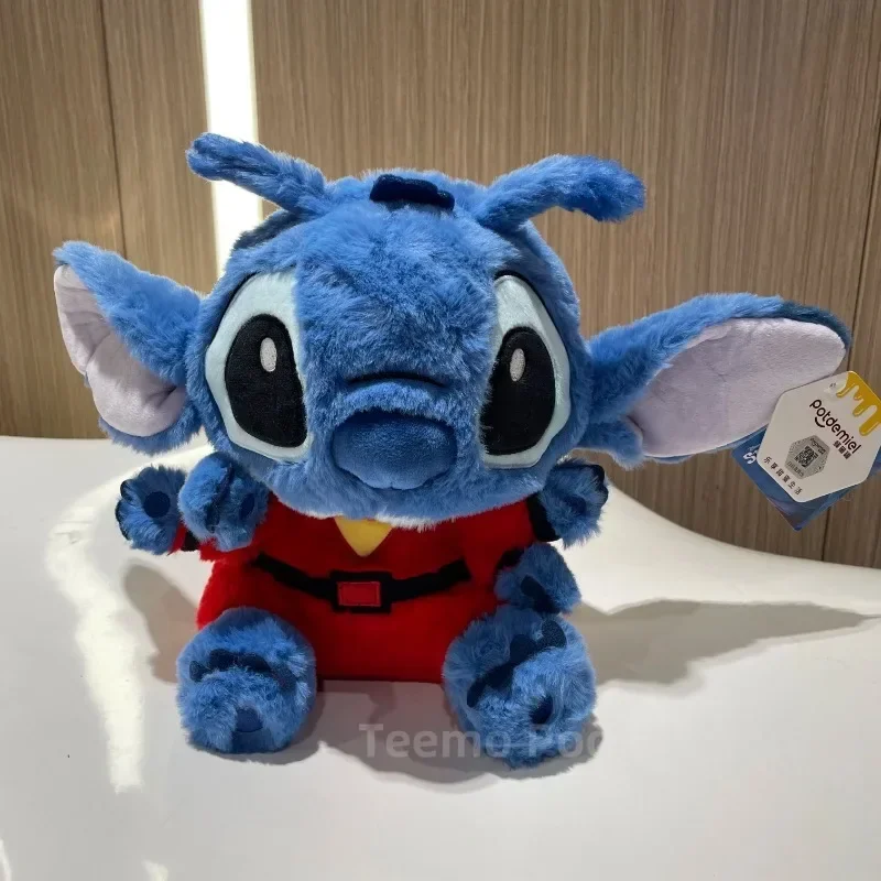 25cm Lilo & Stitch Disney New Style Original Combat Position Stitch Plush Toy Stuffed Doll Cute Children Birthday Christmas Gift