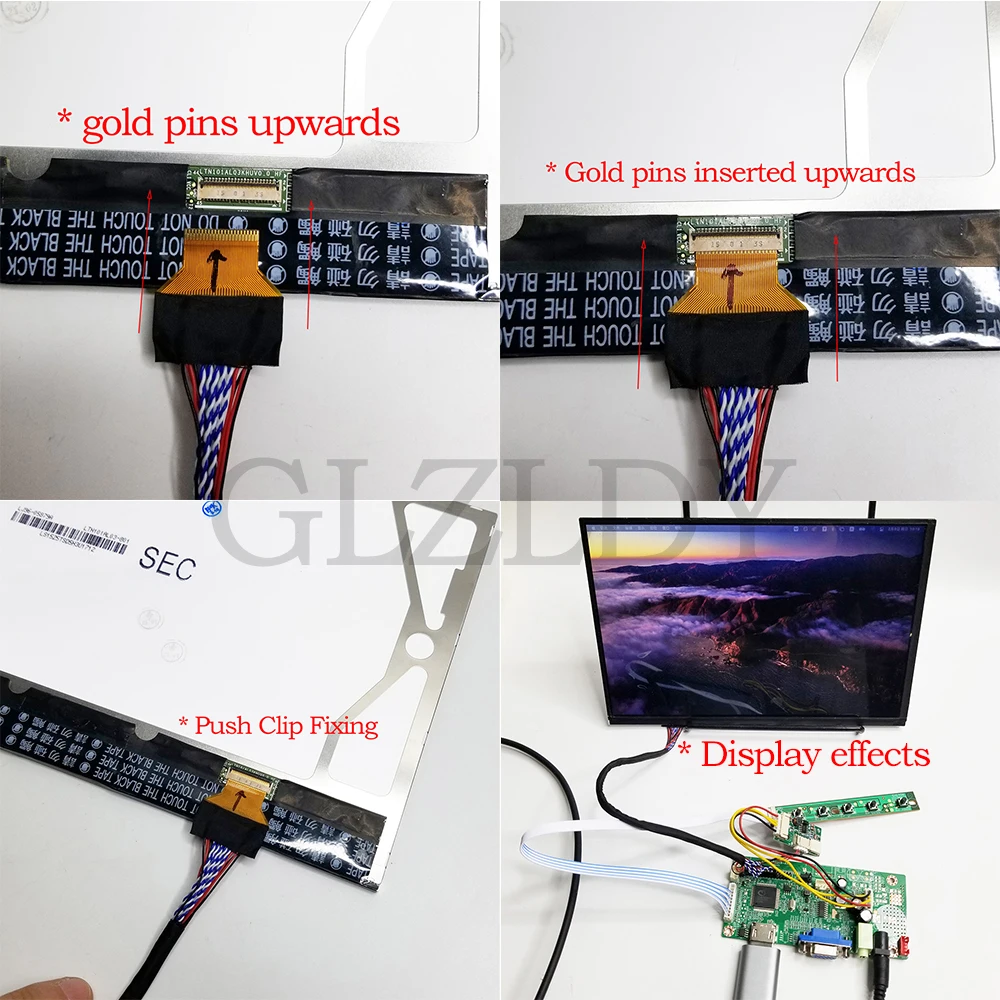 สําหรับ 10.1 นิ้ว 1280x800 FPC 45pin 0.3 มม.BP101WX1-300 LTN101AL06 LTN101AL03 B101EAN01.2 LED LVDS หน้าจออะแดปเตอร์อินเวอร์เตอร์