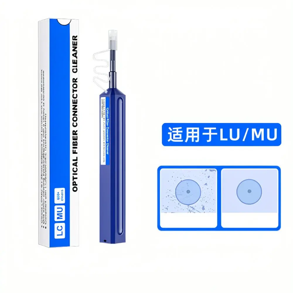 One Click Fiber Cleaning Pen For 2 5mm Connector SC FC ST Adapters Portable Optical Cleaning Tool Network Maintenance