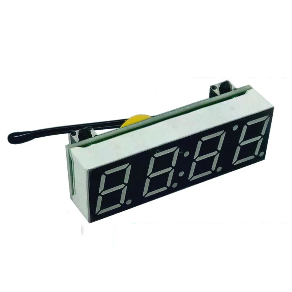 Imagem -03 - Módulo de Relógio Eletrônico com Display Led 3in Relógio Voltímetro Termômetro Tubo Digital Tensão Itme Faça Você Mesmo 12v 24v Carro