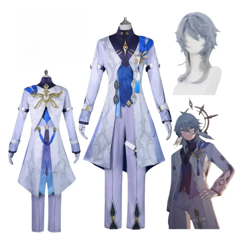 Honkai Star Rail Honkai Latest Sunday Cosplay Costume Brother of Robin Sunday Wig Sets