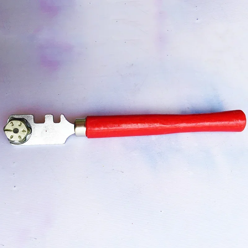 

Multifunctional Portable 6 Wheel Glass Cutter Round Flat Cutting Tool Glass Knife Craft Cutting Tool Cutting Glass Tile