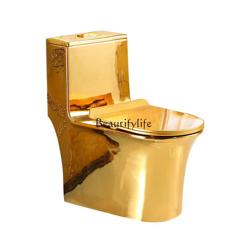 

Gold toilet flush toilet siphon deodorant toilet