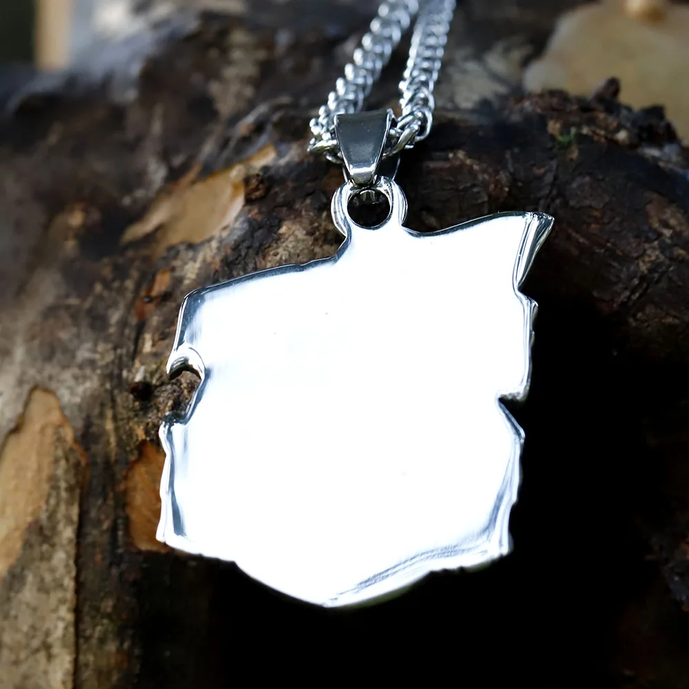 2022 Men\'s 316L stainless-steel V Motorcycle Necklace Biker Forever Freedom To The Road Pendant Necklace for gift free shipping