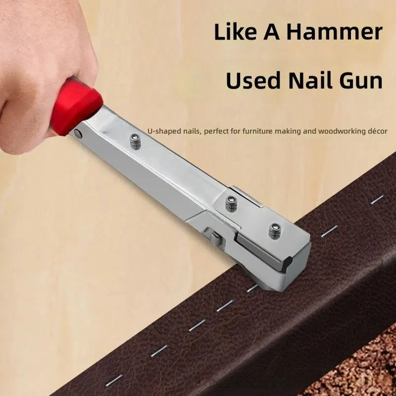 for Manual Code Nail Gun Hammer Tacker for Picture Frame Photo Frame Installation Door Nailing Woodworking Tool
