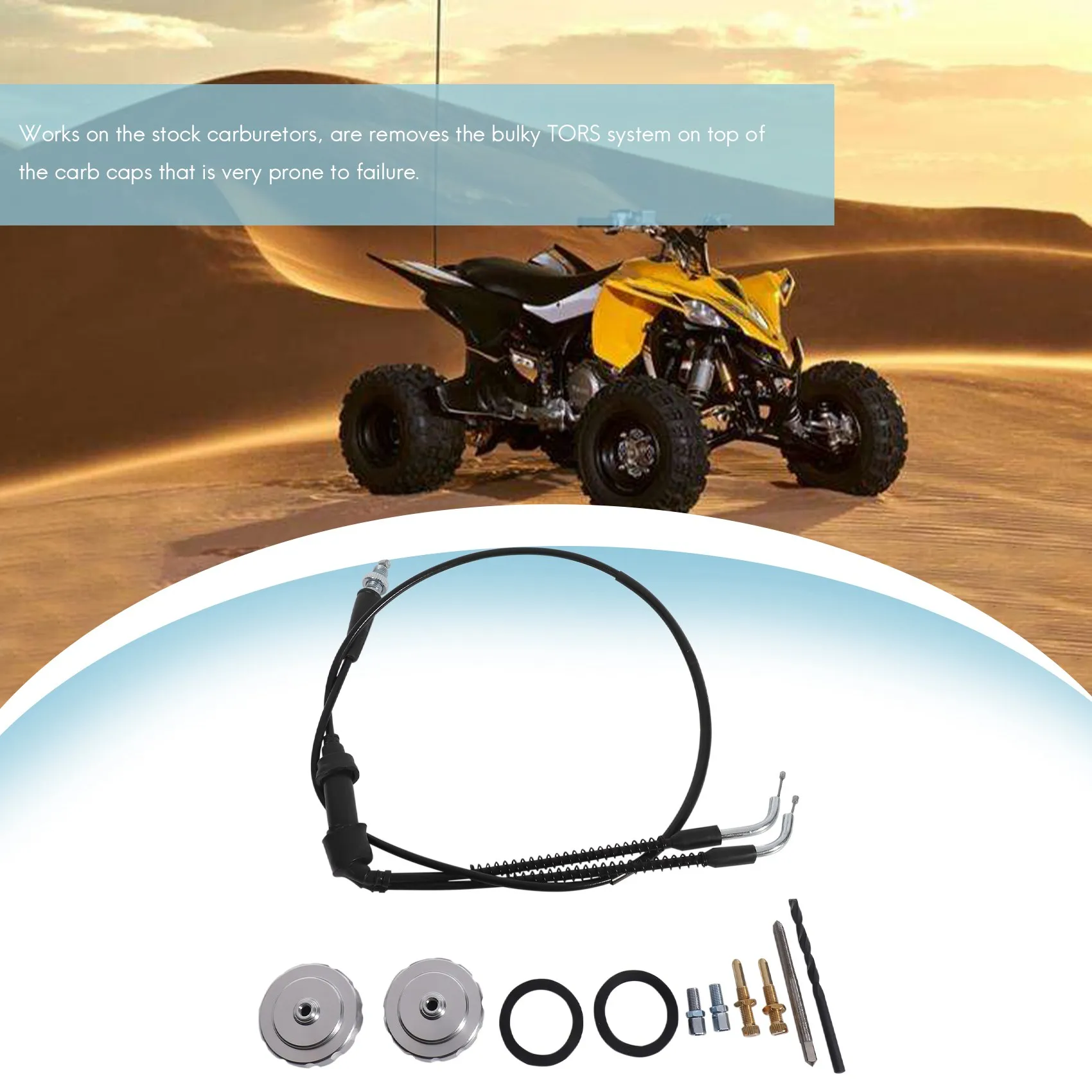 Tors Delete Removal Eliminator Kit For Banshee Throttle Cable Caps Idle Screws