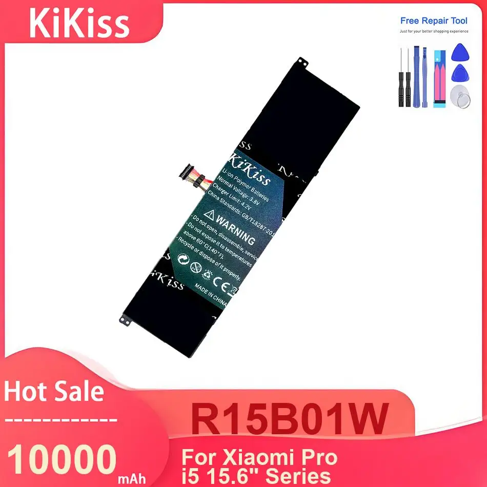 

KiKiss Laptop Battery For Xiaomi Pro i5 15.6" ,R15B01W 10000mAh Batteries