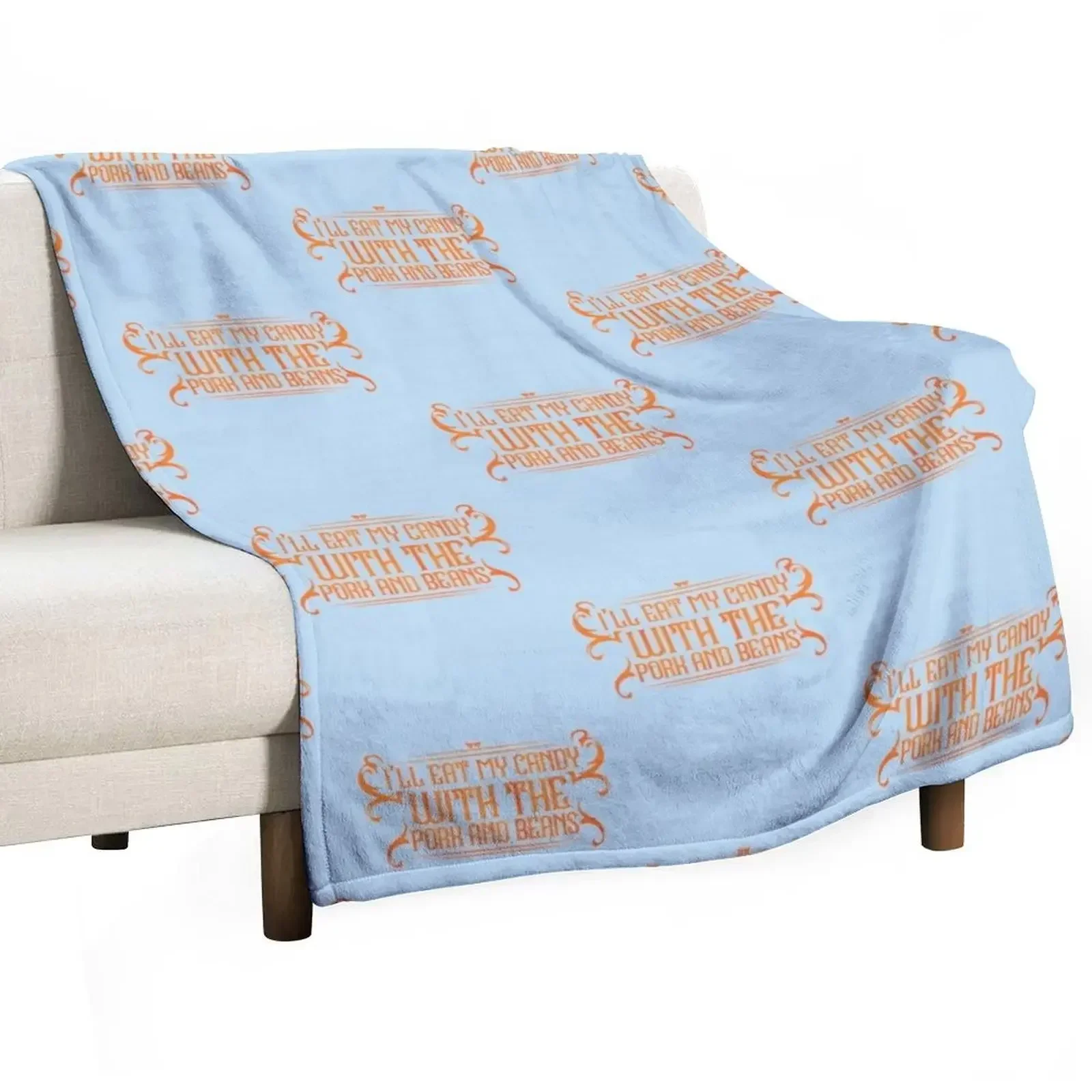 

Pork And Beans Weezer Tribute Premium Throw Blanket Hairy Shaggy Softest Blankets