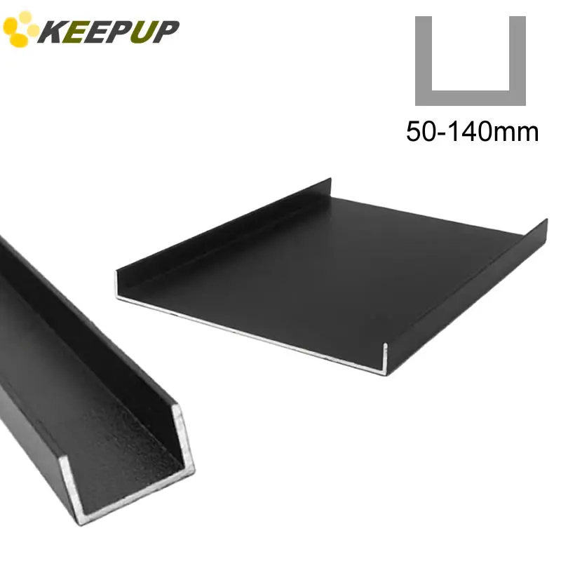 

Черный U-канальный алюминиевый профиль, наружная ширина от 50 до 100 мм, устойчивый к коррозии, легкий вес для дверных и оконных рамок