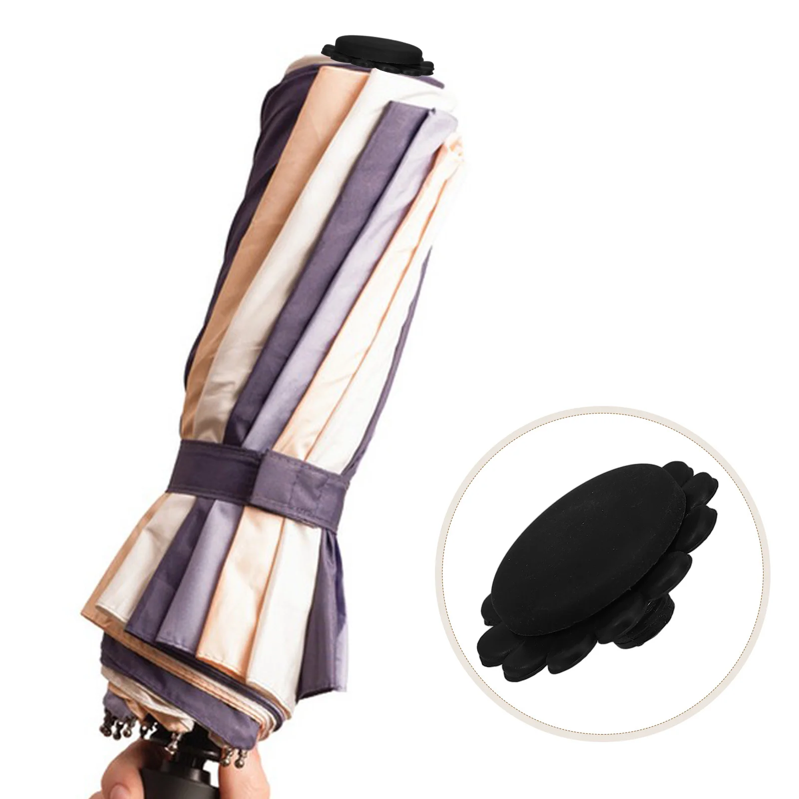 

2 set Replacement Umbrella Cap Black Durable Repair Kit For Sun Umbrella Patio Outdoor Umbrellas Plastic Cover