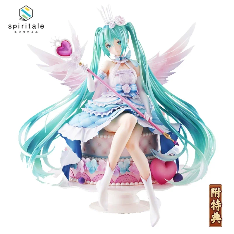 

In Stock Original Spiritale Hatsune Miku Model 2020 Sweet Angel Miku Figure 22Cm Pvc Anime Figurine Model Toys for Boys Gift