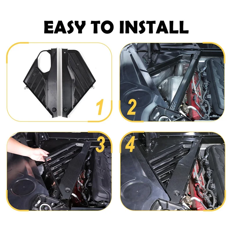 

Engine Bay Panel Cover For Corvette C8 2020-2023 Rear Engine Case Cover Guards Accessories