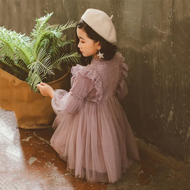 Le grandi ragazze vestono il vestito bianco del ricamo del pizzo del partito della principessa di estate per la ragazza degli adolescenti 4 6 8 10 11 12 14 anni abbigliamento per bambini adolescenti