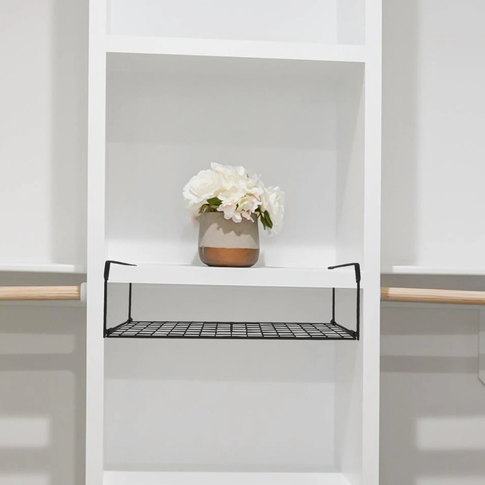 

2pcs Suspended Storage Rack Space Saving Shoe ganizer Hanging Shelf Wardrobe Shoes Cabinet Space Saving Slipper Rack Holder