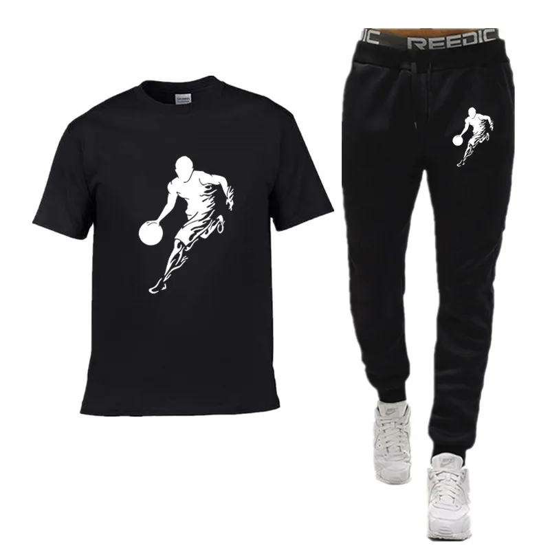 

Spring and summer two-piece men's sleepwear long sleeved pants geometric pattern shirt home set