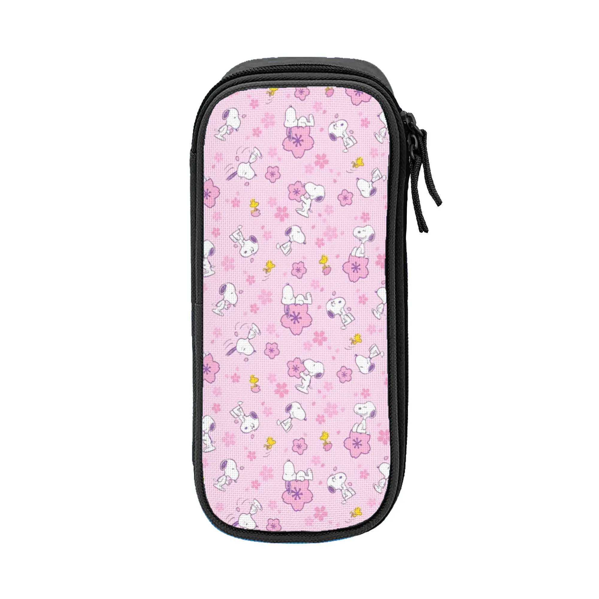 Snoopys cartoon dog Pencil Case Double Layer Large-capacity For School Pencil Bag Amazing Gift