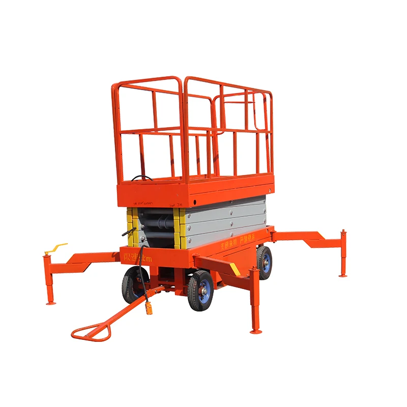 Aisle Rack Maintenance Scissor Lifter Lifting Platform Compact Body For Narrow Logistics Warehouse Working