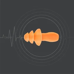 Soft Silicone Corded Ear Plug Protector Reusable Hearing Protection Noise Reduction Safe Work Comfortable Earplugs Earmuff