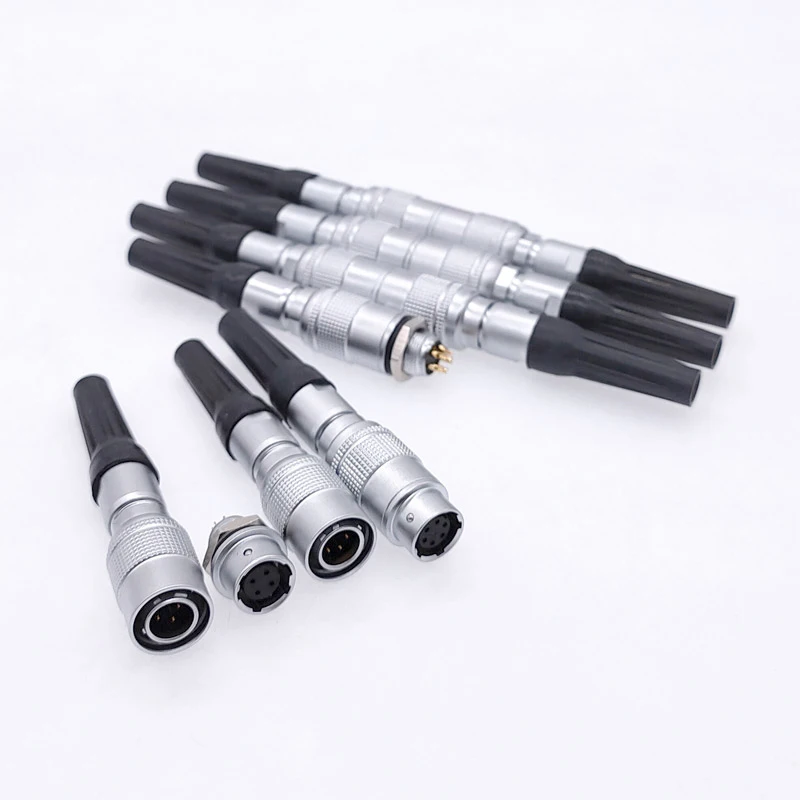 YC8 Mini Circular Connectors 8mm 2 3 4 5 6 7Pin Sensor Connector Docking Push Pull Self Lock 8mm