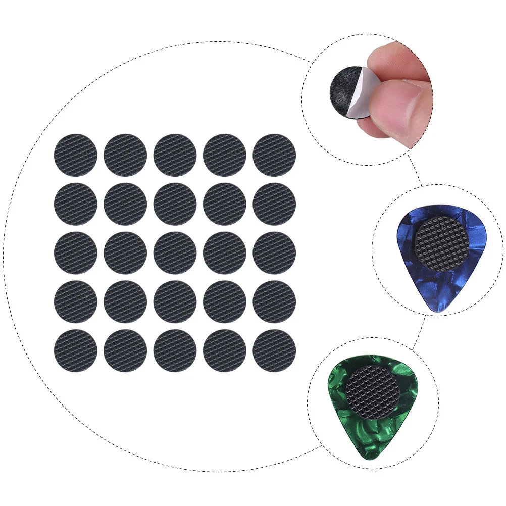 40 Pcs Pick Gripper Guitar Accessory Small Supplies Adhesive Grips Guitars Ukulele Anti-slip Rubber