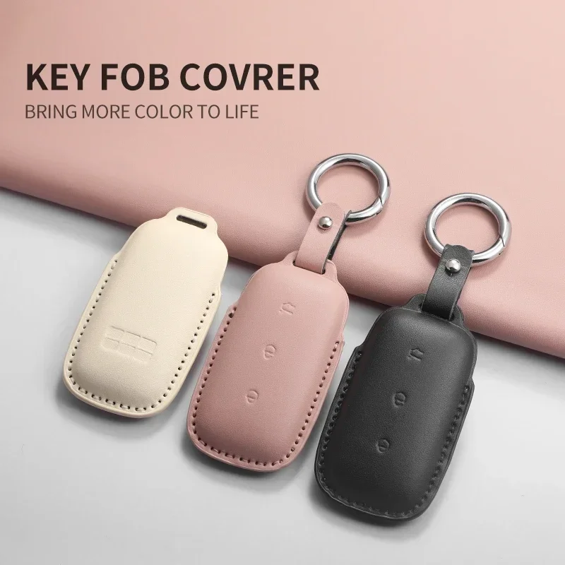 3 Buttons Car Key Case Cover Shell Fob for Geely Galaxy L7 2023 L6 MAX 1.5T Plus AIR PRO PU Car Remote Keychain Accessories