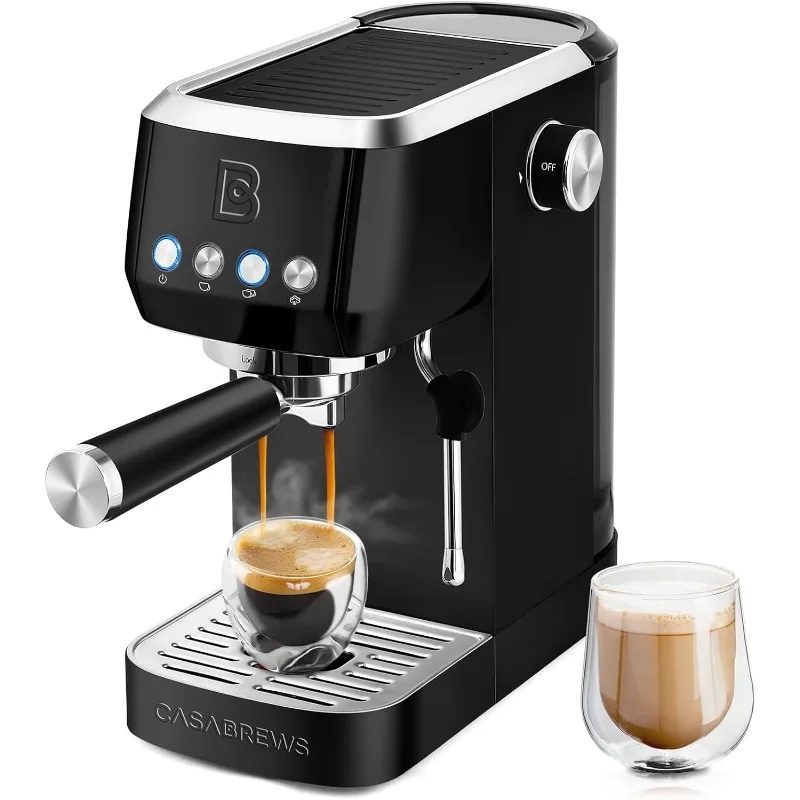 

CASABREWS Espresso Machine 20 Bar, Professional Espresso Coffee Machine with Steam Milk Frother, Coffee Maker Cappuccino Latte