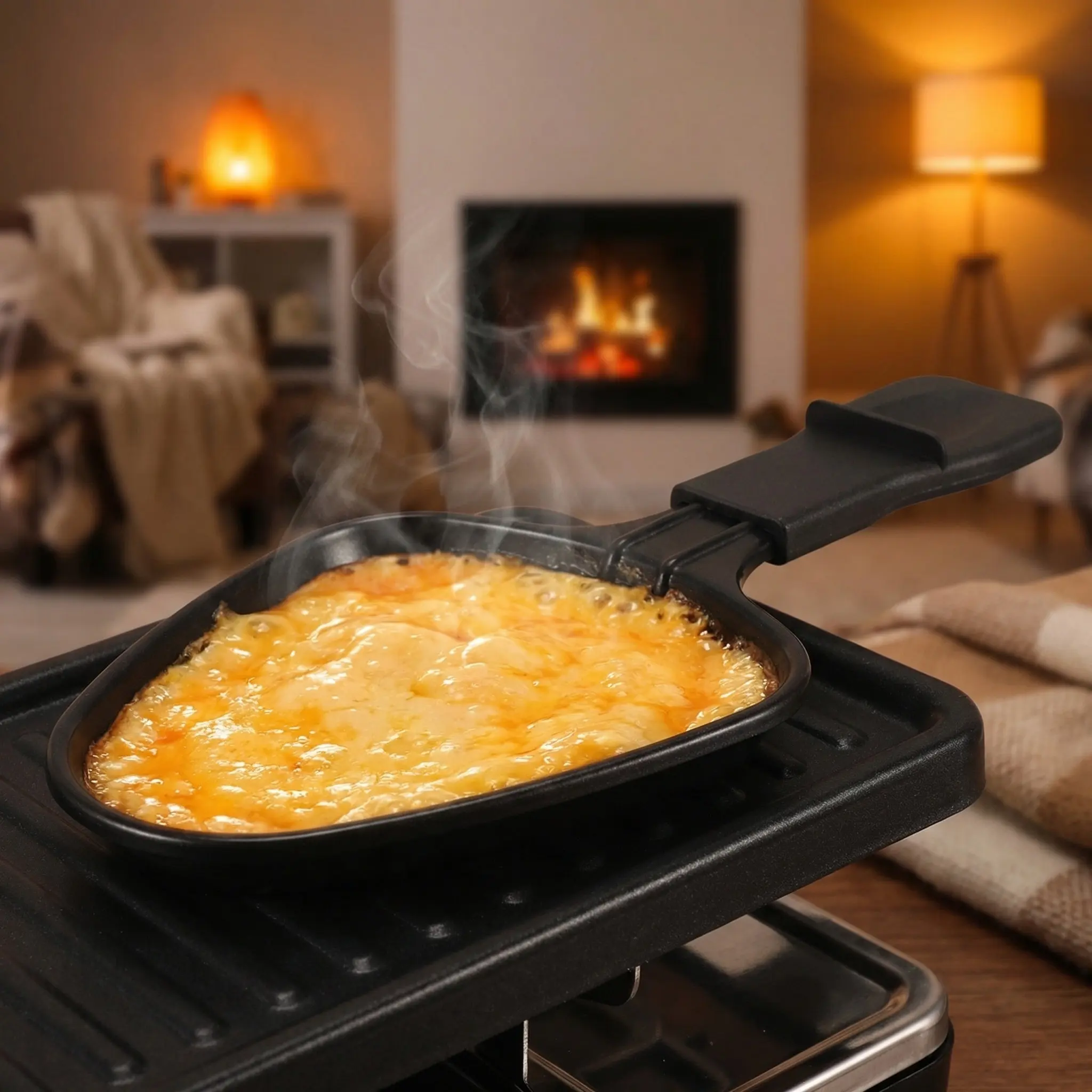 1Set Mini Raclette Cheese Pan Non-Stick Triangle Grill Pan Easy Clean Raclette Tray Replacement Cheese Melting Tools